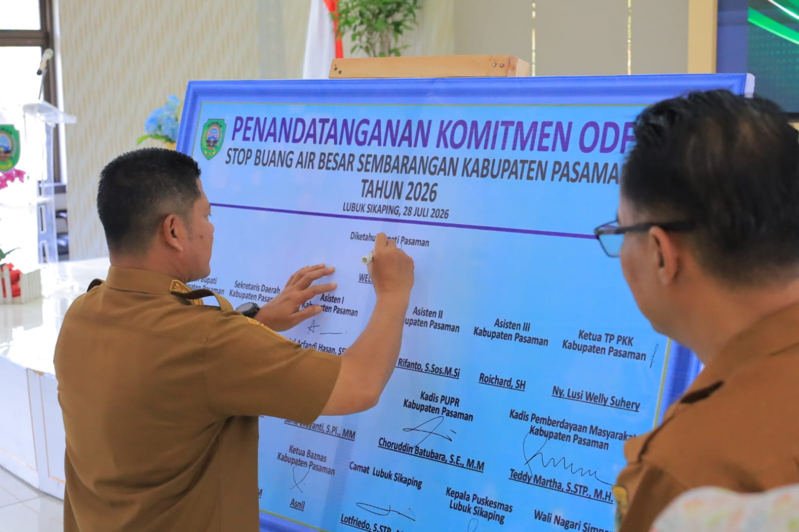  Bupati Pasaman, Welly Suhery saat agenda ODF dan SBS